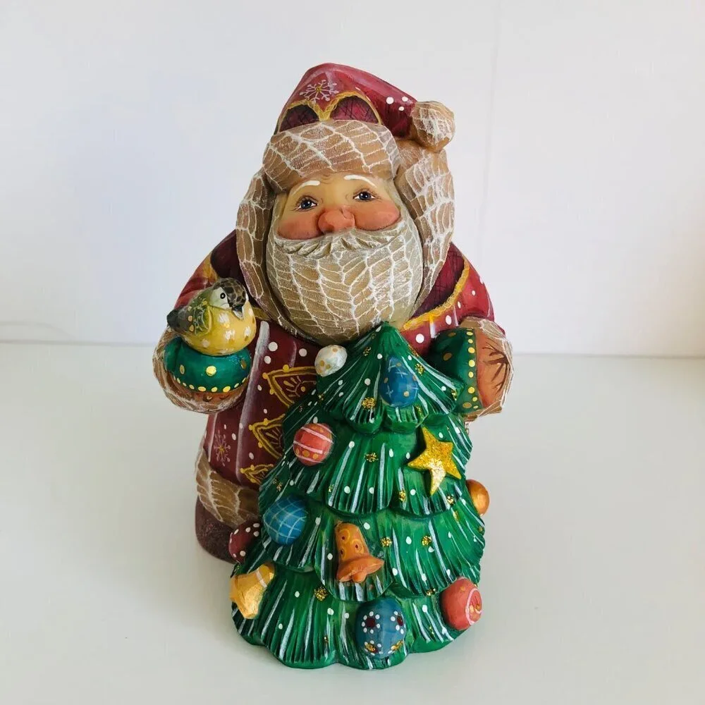 Derevo Collection G. DeBrekht‎ Secret Surprise Santa Box Figurine Box